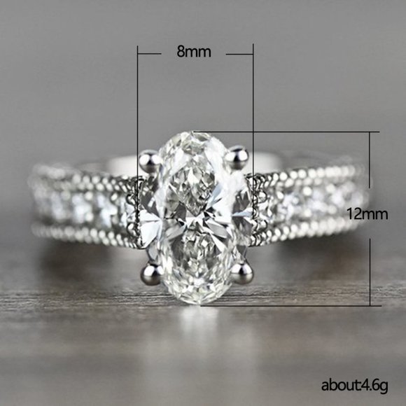 Finger Jewelry Eternity Ring for Women Diamond CZ Ring, HA4627-6 - Picture 6 of 6